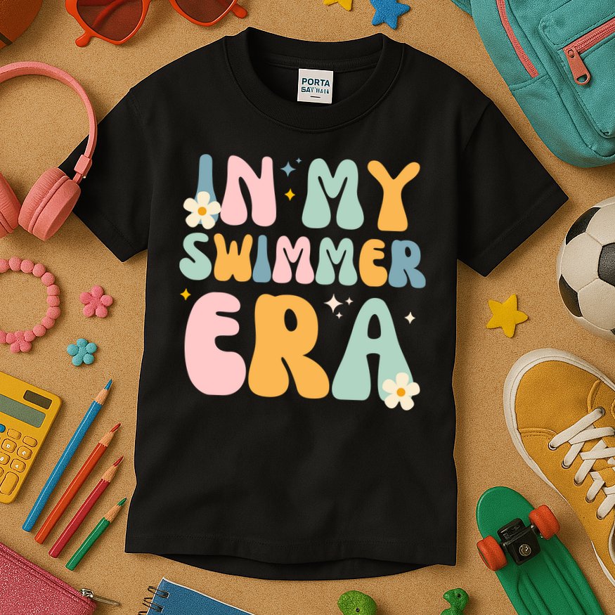 In My Swimmer Era Kids T-Shirt