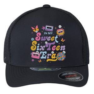 In My Sweet Sixteen E.ra Groovy Retro 16th Birthday Flexfit Unipanel Trucker Cap