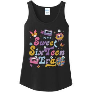 In My Sweet Sixteen E.ra Groovy Retro 16th Birthday Ladies Essential Tank