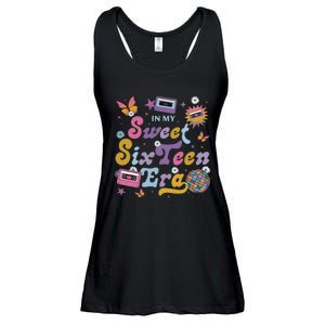 In My Sweet Sixteen E.ra Groovy Retro 16th Birthday Ladies Essential Flowy Tank