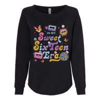 In My Sweet Sixteen E.ra Groovy Retro 16th Birthday Womens California Wash Sweatshirt