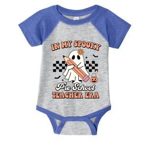 In My Spooky Pre School Teacher Era Retro Halloween Costume Gift Infant Baby Jersey Bodysuit