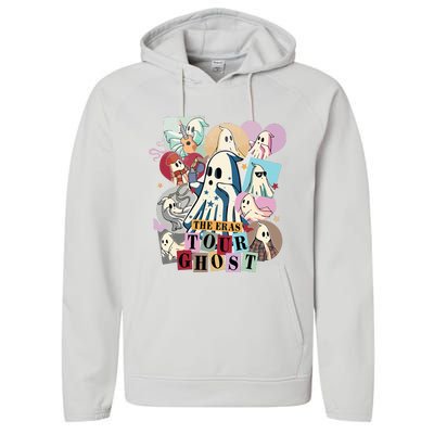 In My Spooky Era Groovy Hippie Halloween Ghost Performance Fleece Hoodie