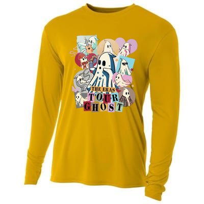 In My Spooky Era Groovy Hippie Halloween Ghost Cooling Performance Long Sleeve Crew