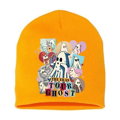 In My Spooky Era Groovy Hippie Halloween Ghost Short Acrylic Beanie