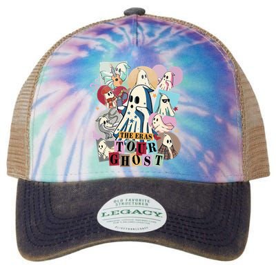 In My Spooky Era Groovy Hippie Halloween Ghost Legacy Tie Dye Trucker Hat