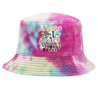 In My Spooky Era Groovy Hippie Halloween Ghost Tie-Dyed Bucket Hat