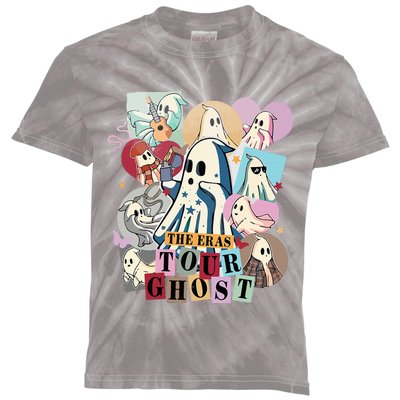 In My Spooky Era Groovy Hippie Halloween Ghost Kids Tie-Dye T-Shirt