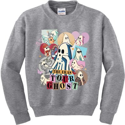 In My Spooky Era Groovy Hippie Halloween Ghost Kids Sweatshirt