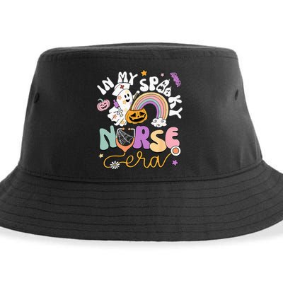 In My Spooky Nurse Era Halloween Rainbow Scary Horror Sustainable Bucket Hat