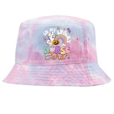 In My Spooky Nurse Era Halloween Rainbow Scary Horror Tie-Dyed Bucket Hat