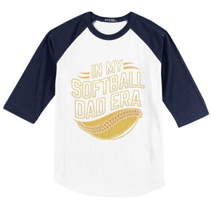 In My Softball Dad Era Softball Dads Softball Parent Gift Baseball Sleeve Shirt