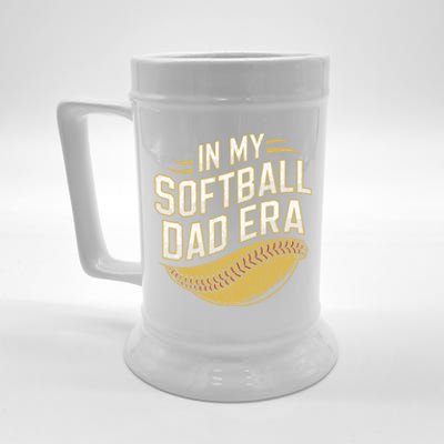 In My Softball Dad Era Softball Dads Softball Parent Gift Beer Stein