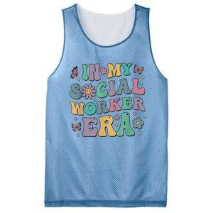 In My Social Worker Era Retro Groovy School Social Worker Mesh Reversible Basketball Jersey Tank