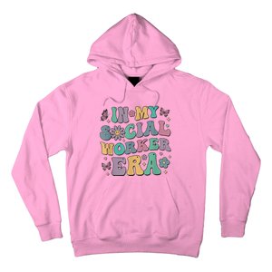 In My Social Worker Era Retro Groovy School Social Worker Hoodie