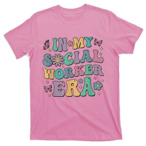 In My Social Worker Era Retro Groovy School Social Worker T-Shirt