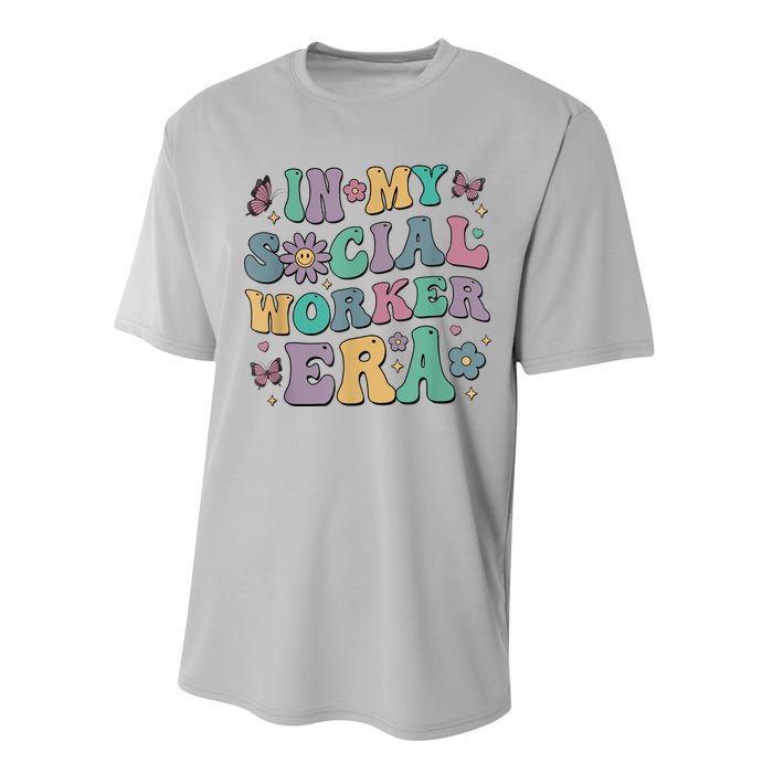 In My Social Worker Era Retro Groovy School Social Worker Performance Sprint T-Shirt