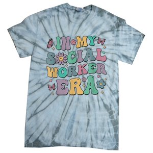 In My Social Worker Era Retro Groovy School Social Worker Tie-Dye T-Shirt