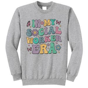 In My Social Worker Era Retro Groovy School Social Worker Sweatshirt