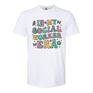 In My Social Worker Era Retro Groovy School Social Worker Softstyle CVC T-Shirt