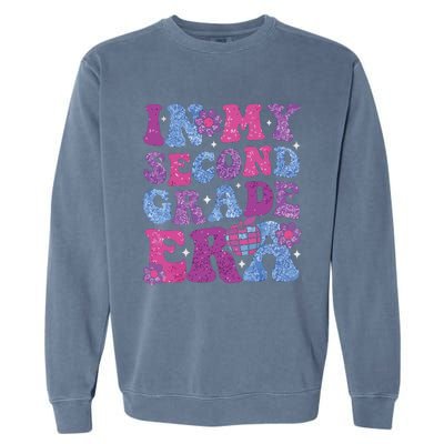 In My Second Grade Era Girl Back To School 2nd Grade Teacher Garment-Dyed Sweatshirt