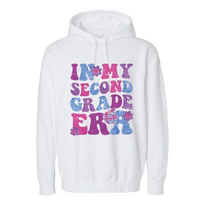 In My Second Grade Era Girl Back To School 2nd Grade Teacher Garment-Dyed Fleece Hoodie