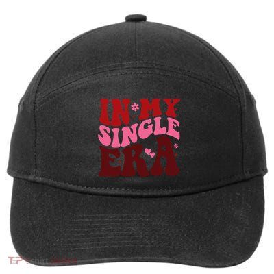 In My Single Era Anti Valentine Groovy 7-Panel Snapback Hat