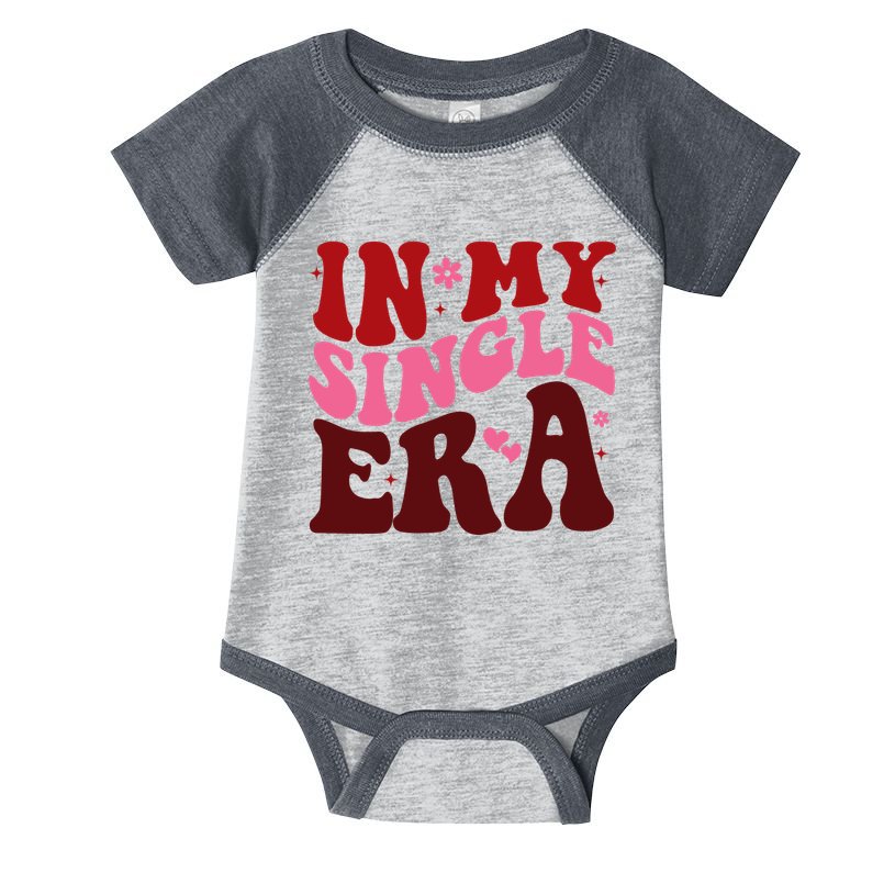 In My Single Era Anti Valentine Groovy Infant Baby Jersey Bodysuit