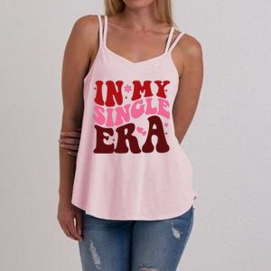 In My Single Era Anti Valentine Groovy Women's Strappy Tank