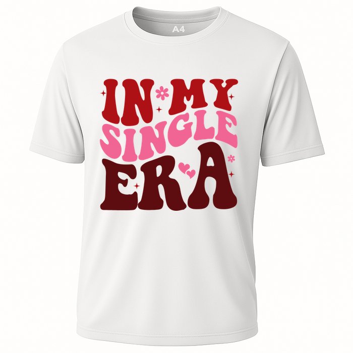In My Single Era Anti Valentine Groovy Cooling Performance Crew T-Shirt