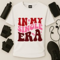 In My Single Era Anti Valentine Groovy Cooling Performance Crew T-Shirt