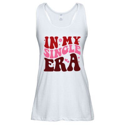 In My Single Era Anti Valentine Groovy Ladies Essential Flowy Tank
