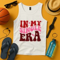 In My Single Era Anti Valentine Groovy Tank Top
