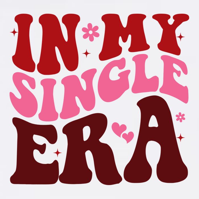 In My Single Era Anti Valentine Groovy Toddler T-Shirt