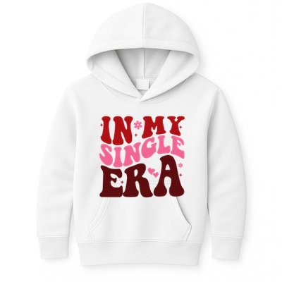 In My Single Era Anti Valentine Groovy Kids Hoodie