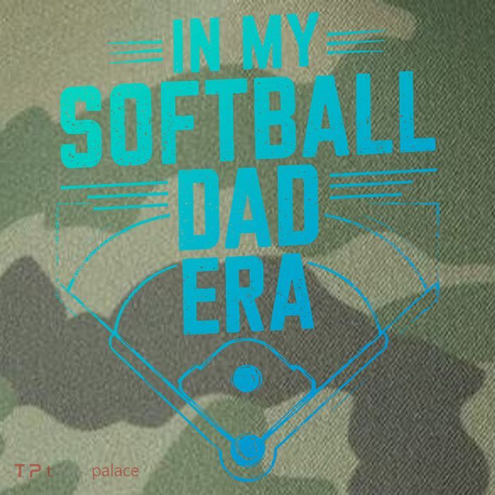 In My Softball Dad Era Softball Team Dad Softball Dads Gift Legacy Tie Dye Trucker Hat