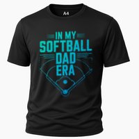 In My Softball Dad Era Softball Team Dad Softball Dads Gift Cooling Performance Crew T-Shirt