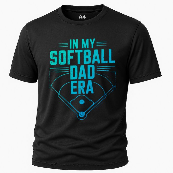 In My Softball Dad Era Softball Team Dad Softball Dads Gift Cooling Performance Crew T-Shirt