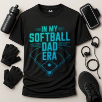 In My Softball Dad Era Softball Team Dad Softball Dads Gift Cooling Performance Crew T-Shirt