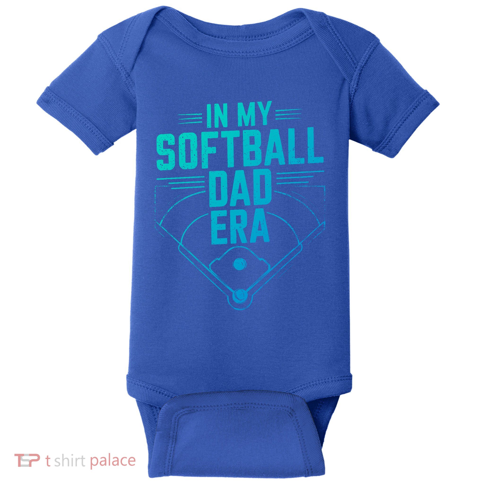 In My Softball Dad Era Softball Team Dad Softball Dads Gift Baby Bodysuit