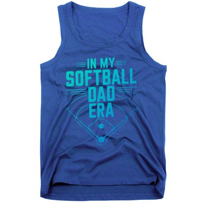 In My Softball Dad Era Softball Team Dad Softball Dads Gift Tank Top