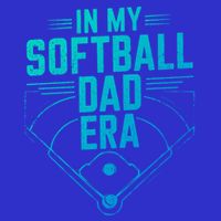 In My Softball Dad Era Softball Team Dad Softball Dads Gift Womens T-Shirt