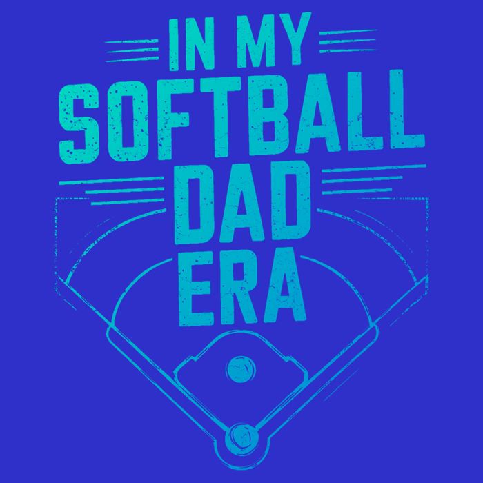 In My Softball Dad Era Softball Team Dad Softball Dads Gift Womens T-Shirt
