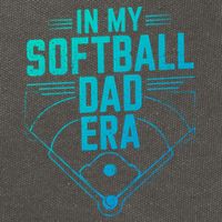 In My Softball Dad Era Softball Team Dad Softball Dads Gift Cotton Canvas Backpack