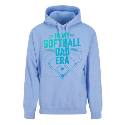 In My Softball Dad Era Softball Team Dad Softball Dads Gift Unisex Surf Hoodie