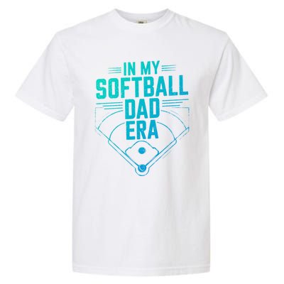 In My Softball Dad Era Softball Team Dad Softball Dads Gift Garment-Dyed Heavyweight T-Shirt