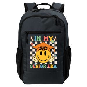 In My Senior Era Class Of 2025 Graduate Smile Face Groovy Cool Gift Daily Commute Backpack