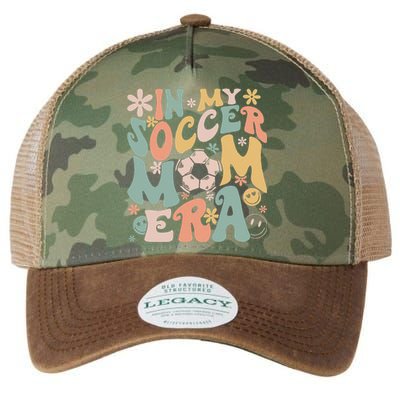 In My Soccer Mom Era Groovy Soccer Mom Life Mothers Day Legacy Tie Dye Trucker Hat