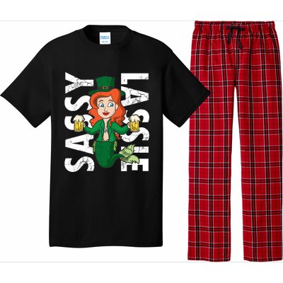 Irish Mermaid Sassy Lassie Cute St Patricks Day Funny Cute Gift Pajama Set