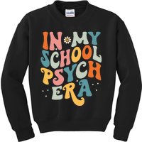 In My School Psych Era Retro School Psychologist Psychology Kids Sweatshirt